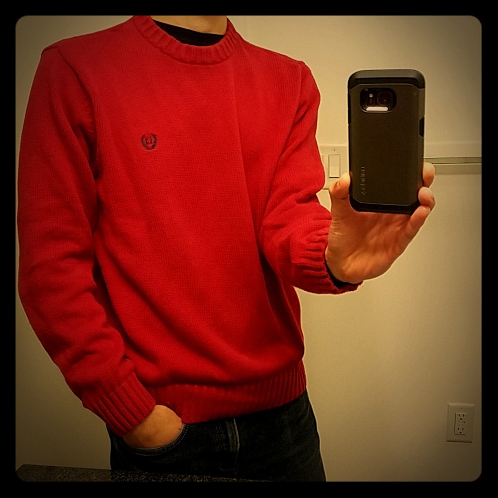 Red Chaps Crewneck Sweater (Never worn)